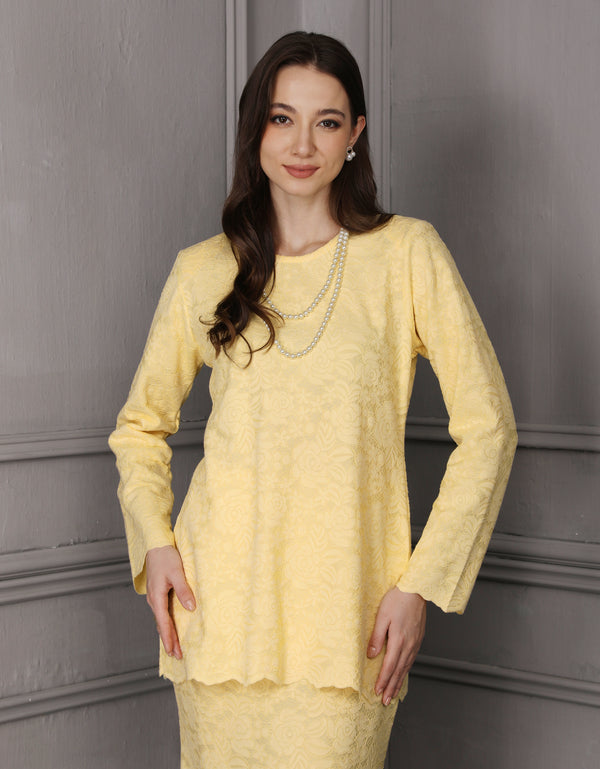 BAJU KURUNG KEDAH IRDINA (SWEET YELLOW)